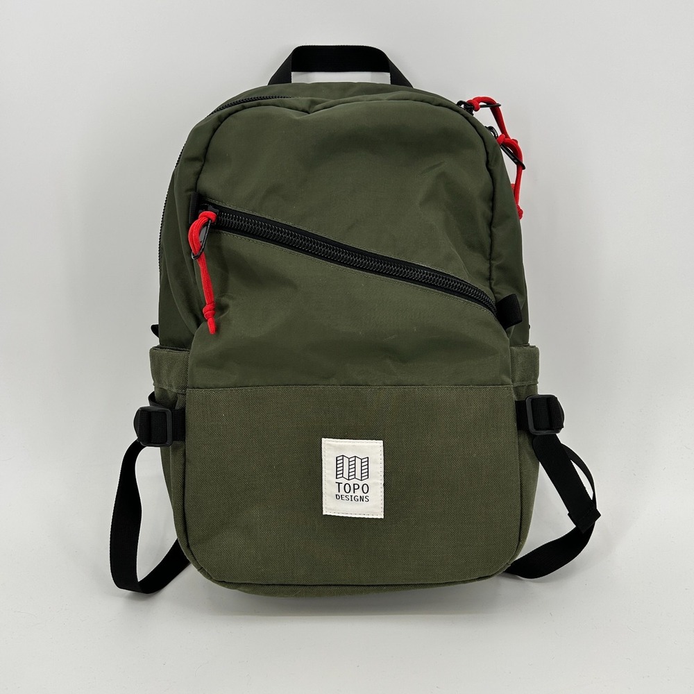 Topo Designs Standard Backpack Green Outdoor Hiking Trails Day Pack Travel